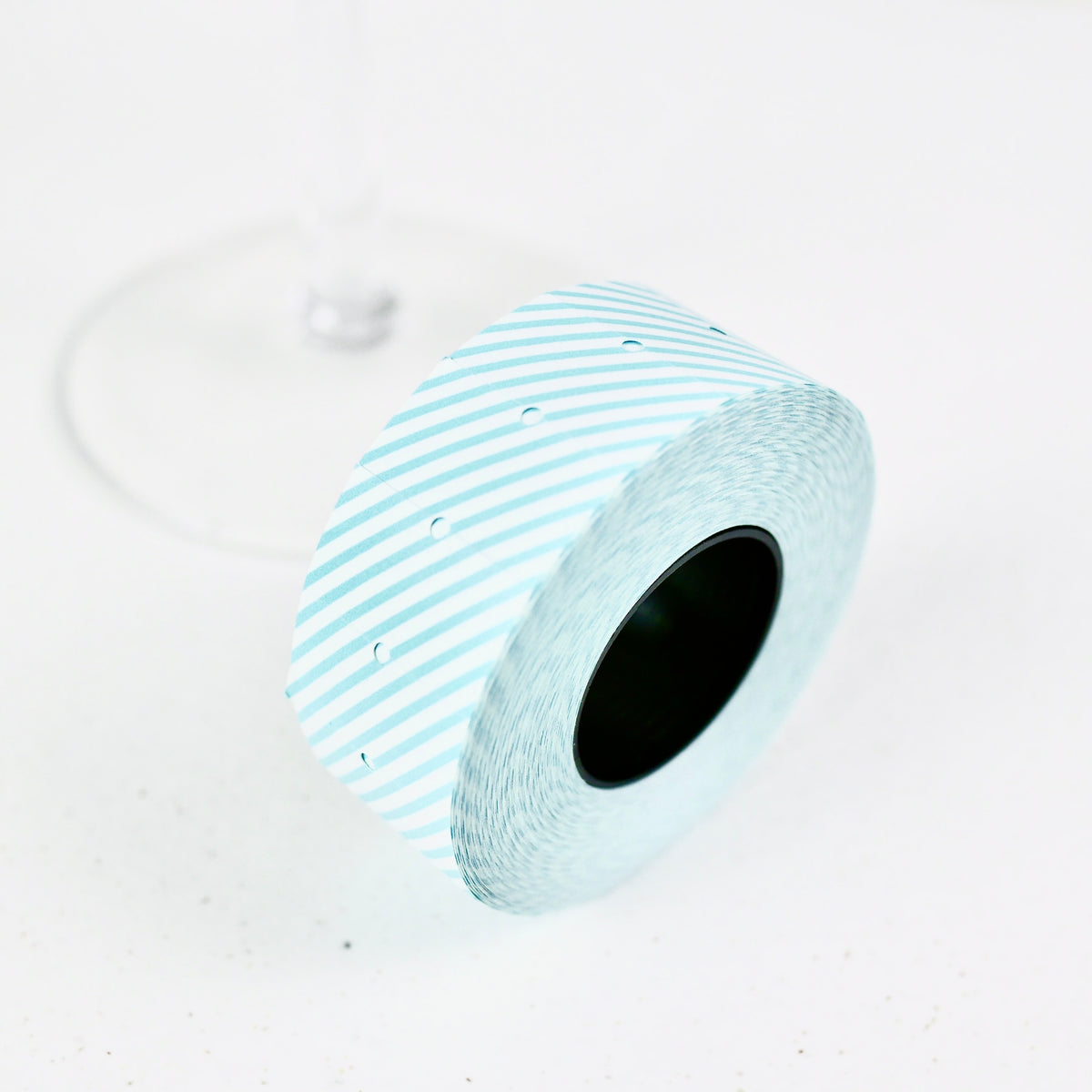 Thin Stripes Blue - Labeller Roll Sticker