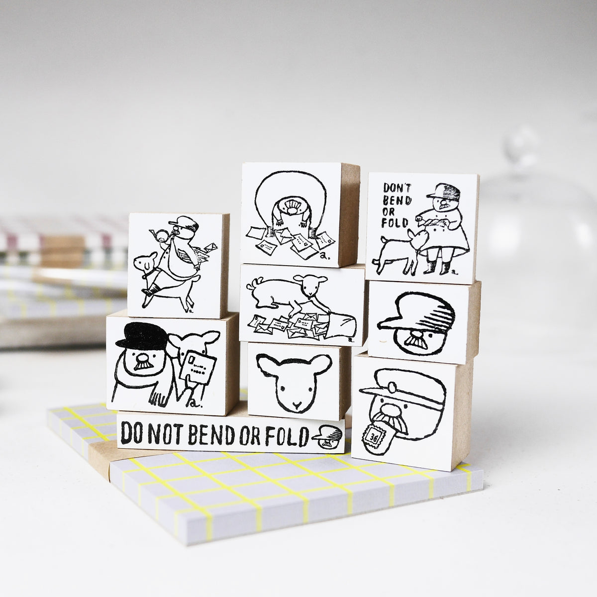 36 Sublo x Kinoshita Ayano Postman - Wood Rubber Stamp