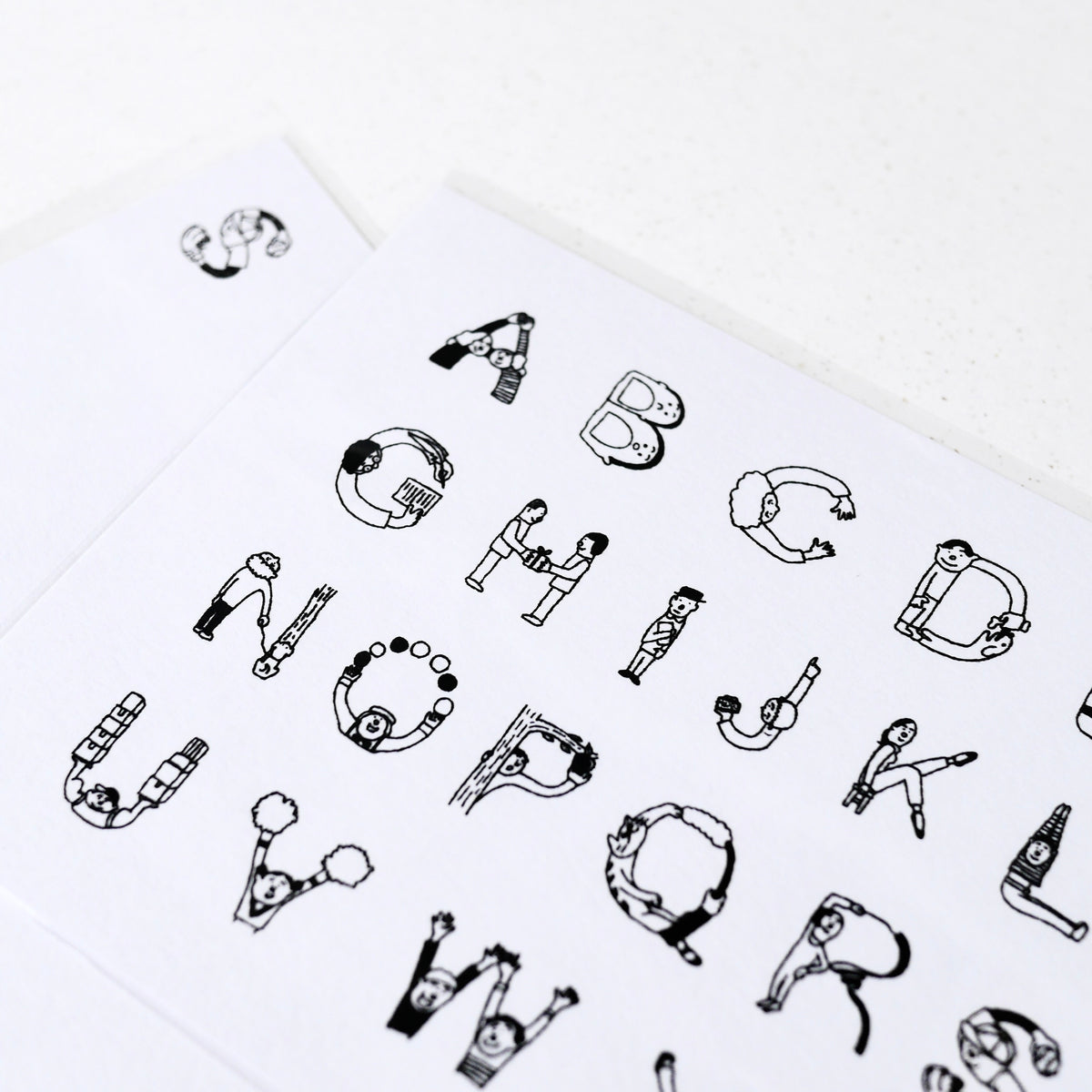 36 Sublo x Hoshino Shiho People Alphabet - Postcard