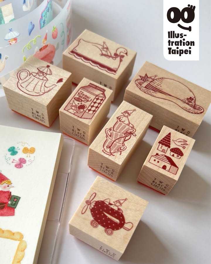 'The Good Time Series' Little Elf and Swan Stamp