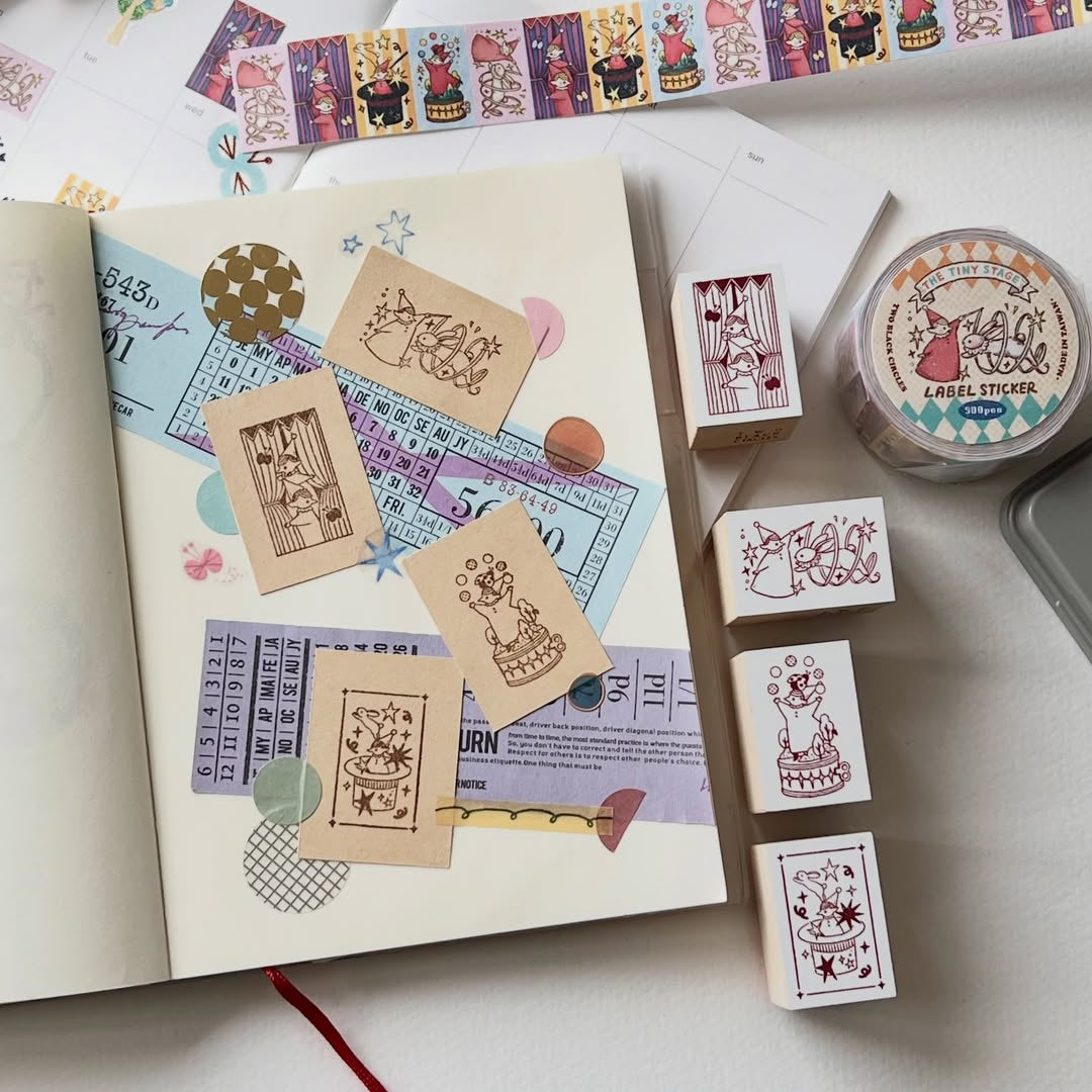 'Backstage' - Wooden Stamp from The Tiny Stage Series