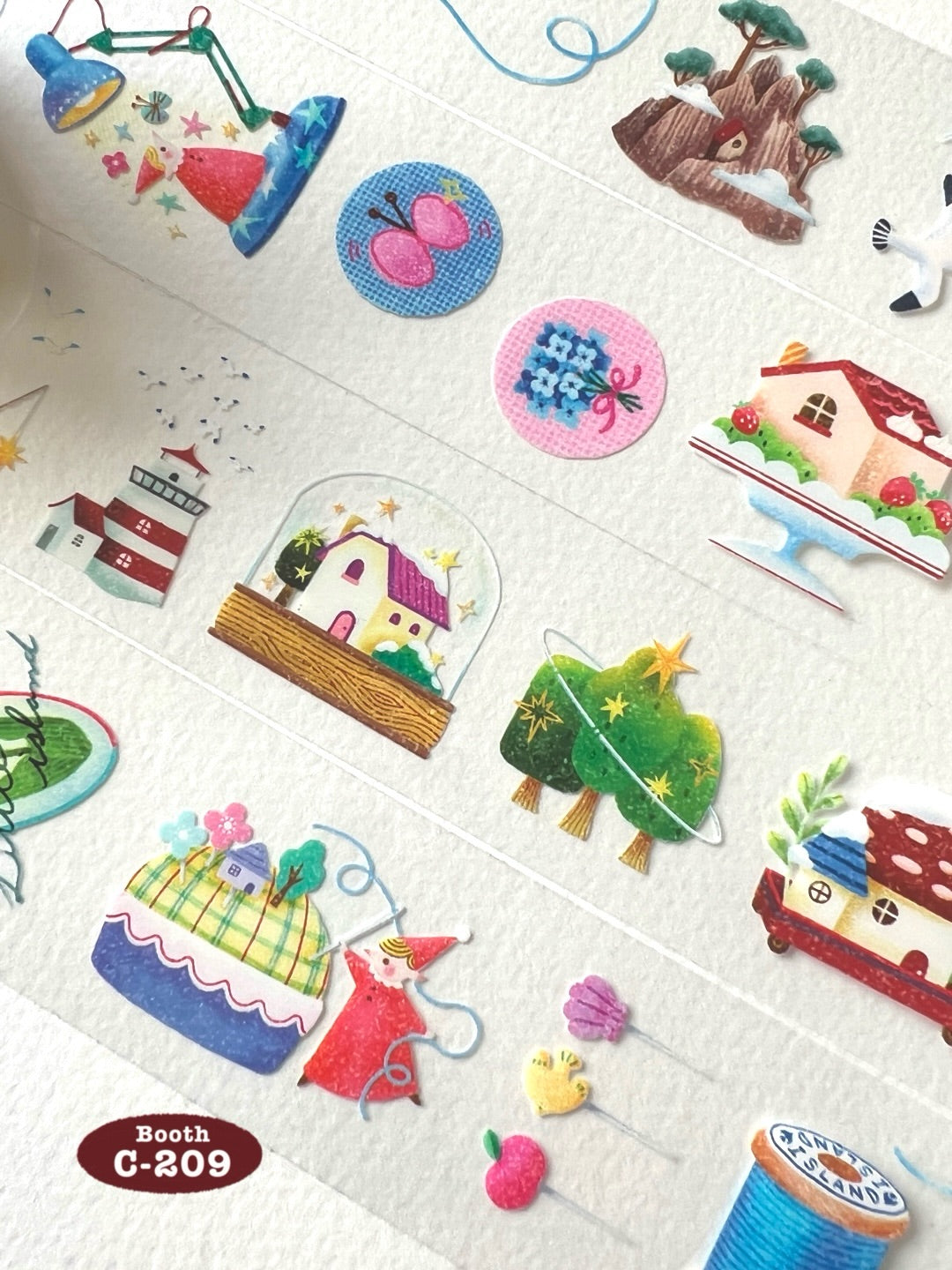 'Little Island Series' Glossy PET Masking Tape