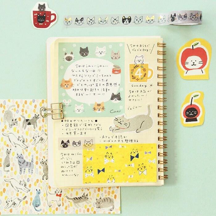 Big Deco Sticker - Relaxed Cat by Furukawashiko