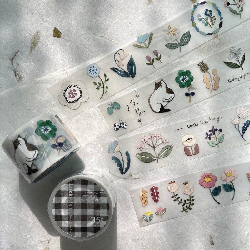 Clear PET Tape 'Twilight Flower Town' by Pion (Modern elegant)