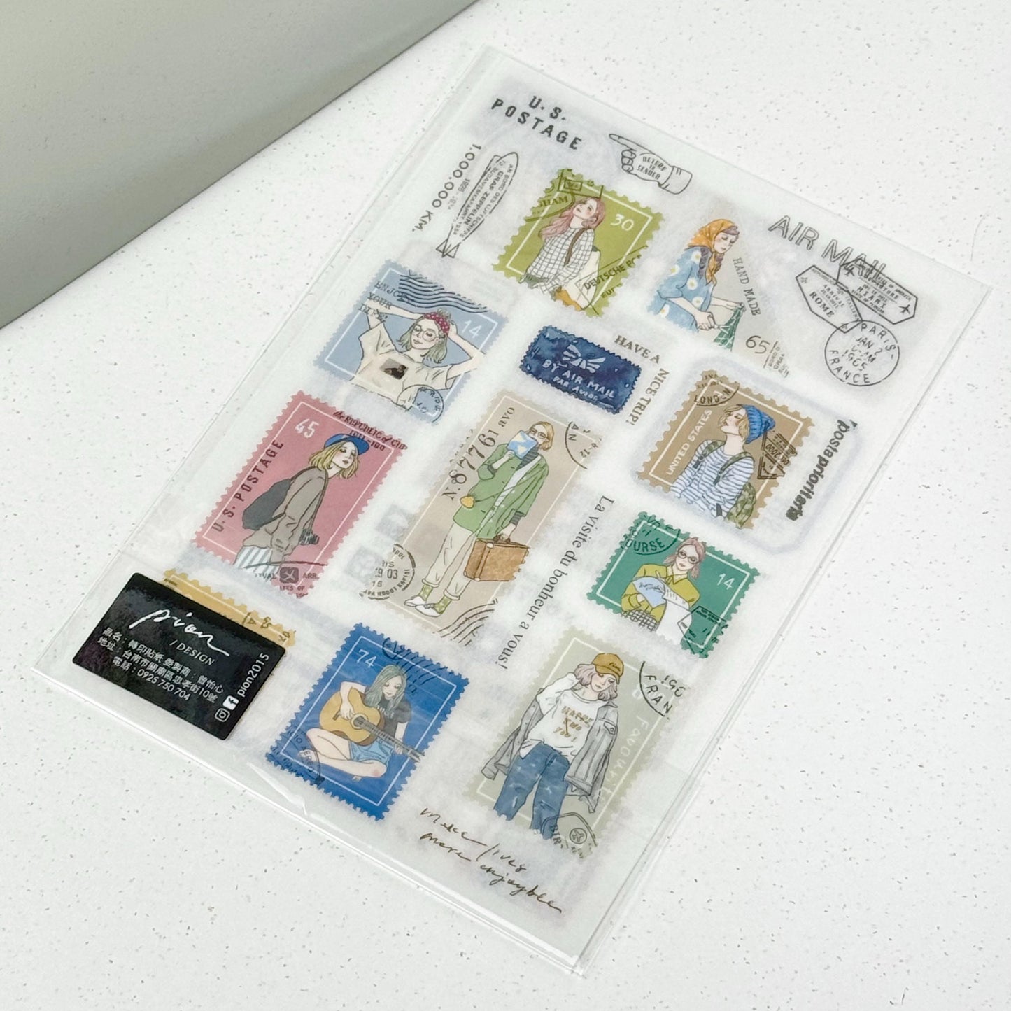 Transfer Sticker 'Tickets' by Pion - 2 designs (Modern elegant)