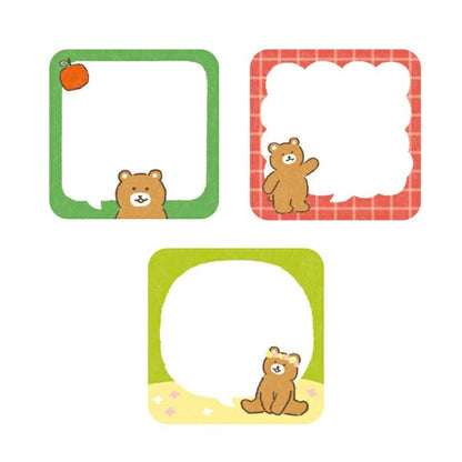 Ours Bulle de Discussion – Mini Mini Notes Adhésives