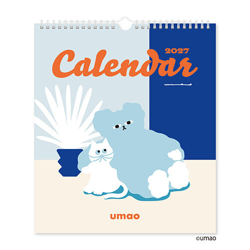 [Pre-order] umao Bear & Cat - 2027 Wall Calendar
