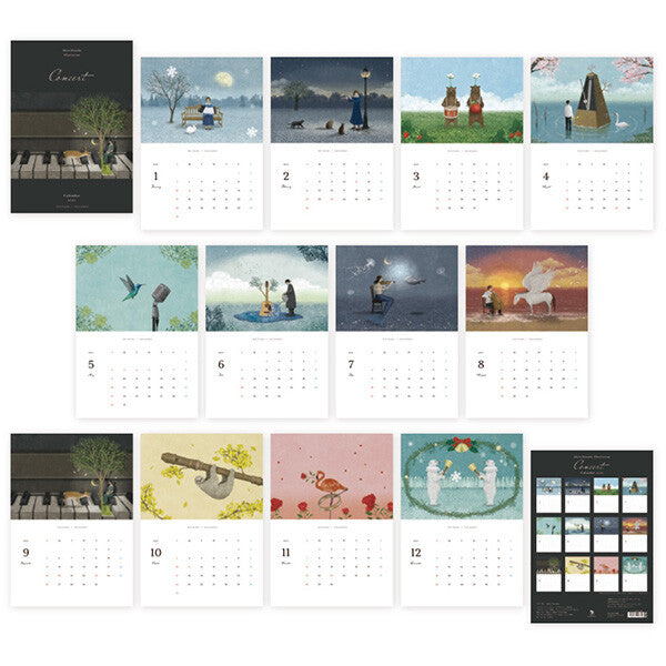 [Pre-order]  Kusaka Akira Nocturne - 2027 Wall Calendar