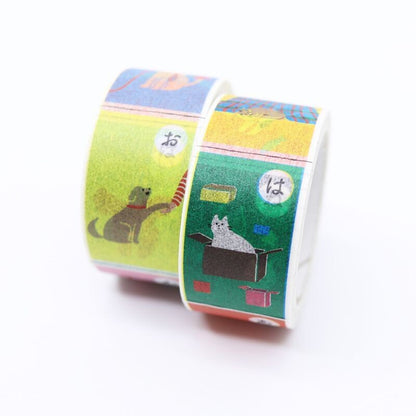 Cats & Dogs Picture Cards - Washi Masking Tape