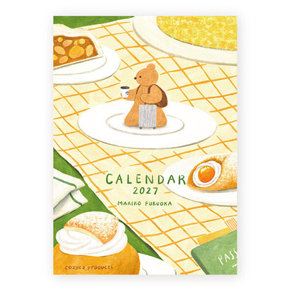 [Pre-order] Fukuoka Mariko Bears - 2027 Wall Calendar