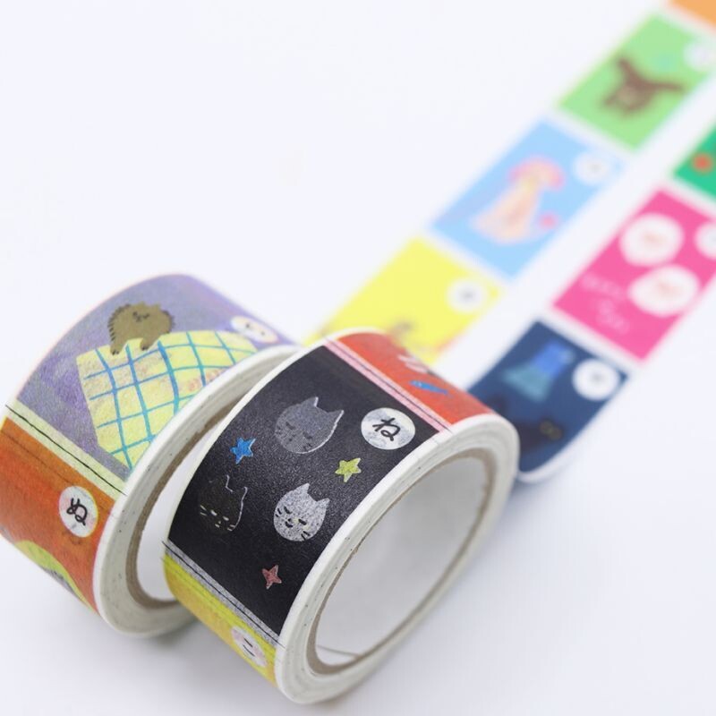Cats & Dogs Picture Cards - Washi Masking Tape