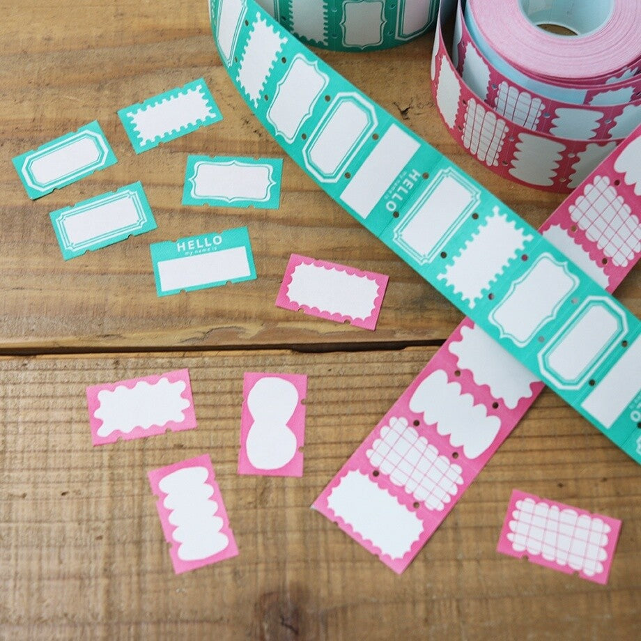 Frame Form Pink - Label Sticker Roll (Large)