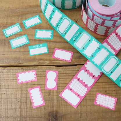 Frame Form Pink - Label Sticker Roll (Large)
