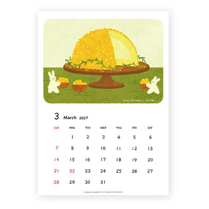 [Pre-order] Fukuoka Mariko Bears - 2027 Wall Calendar