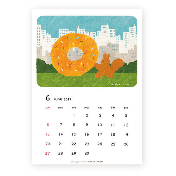 [Pre-order] Fukuoka Mariko Bears - 2027 Wall Calendar