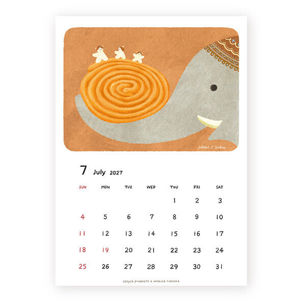 [Pre-order] Fukuoka Mariko Bears - 2027 Wall Calendar