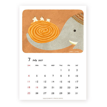 [Pre-order] Fukuoka Mariko Bears - 2027 Wall Calendar