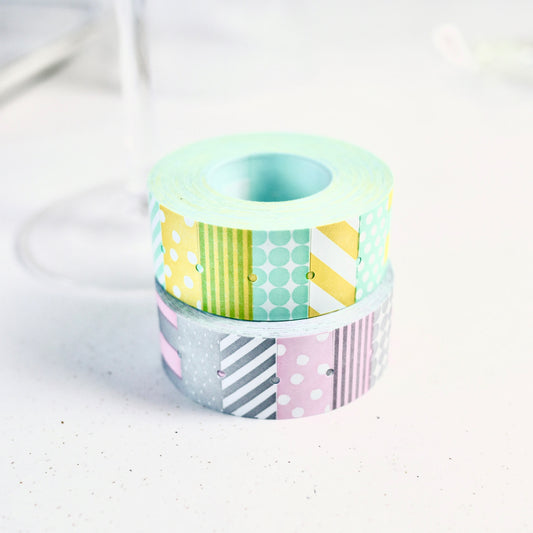 36 Sublo x Mizushima Dots and Stripes - Labeller Roll Sticker