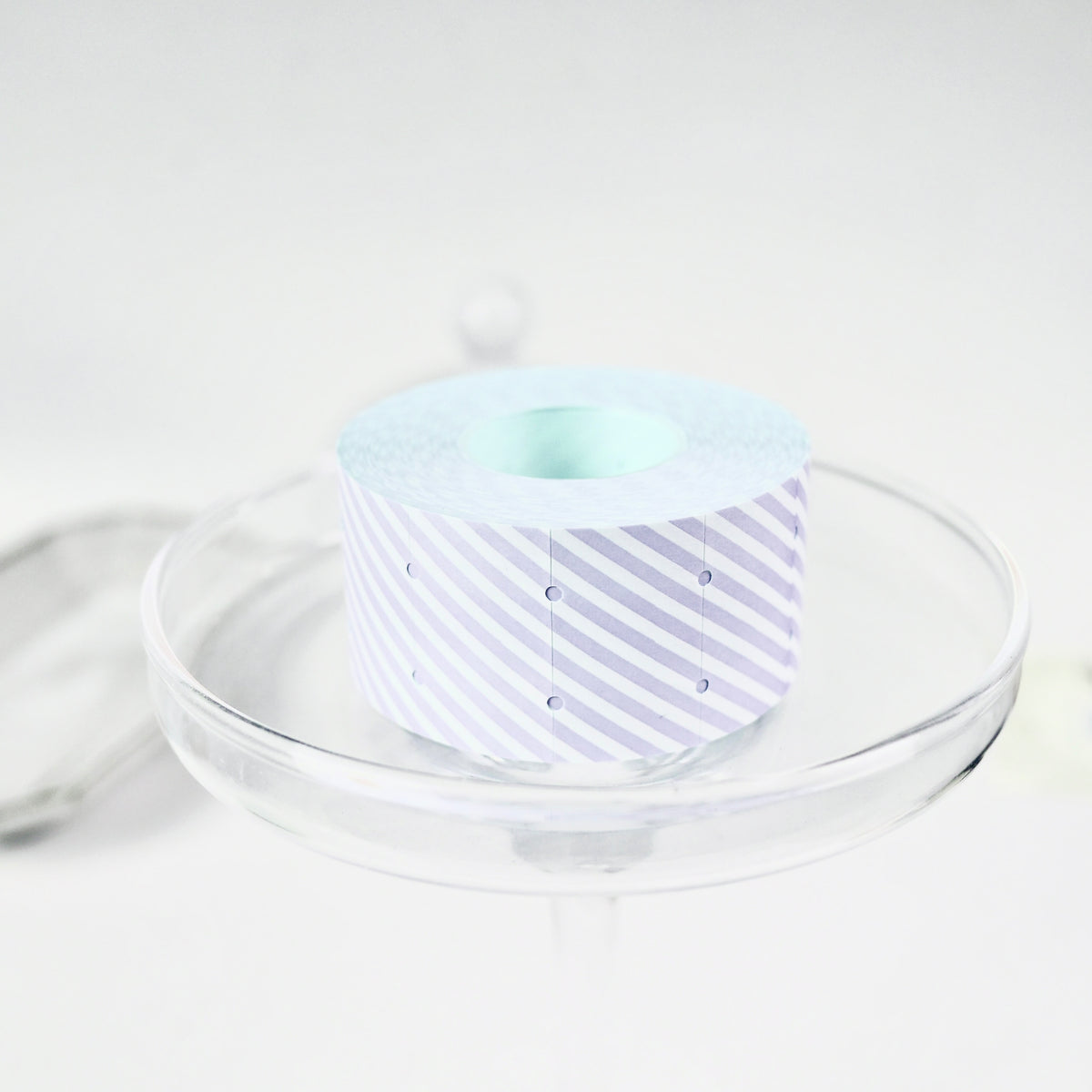 Wide Stripes Purple - Large Label Sticker Roll
