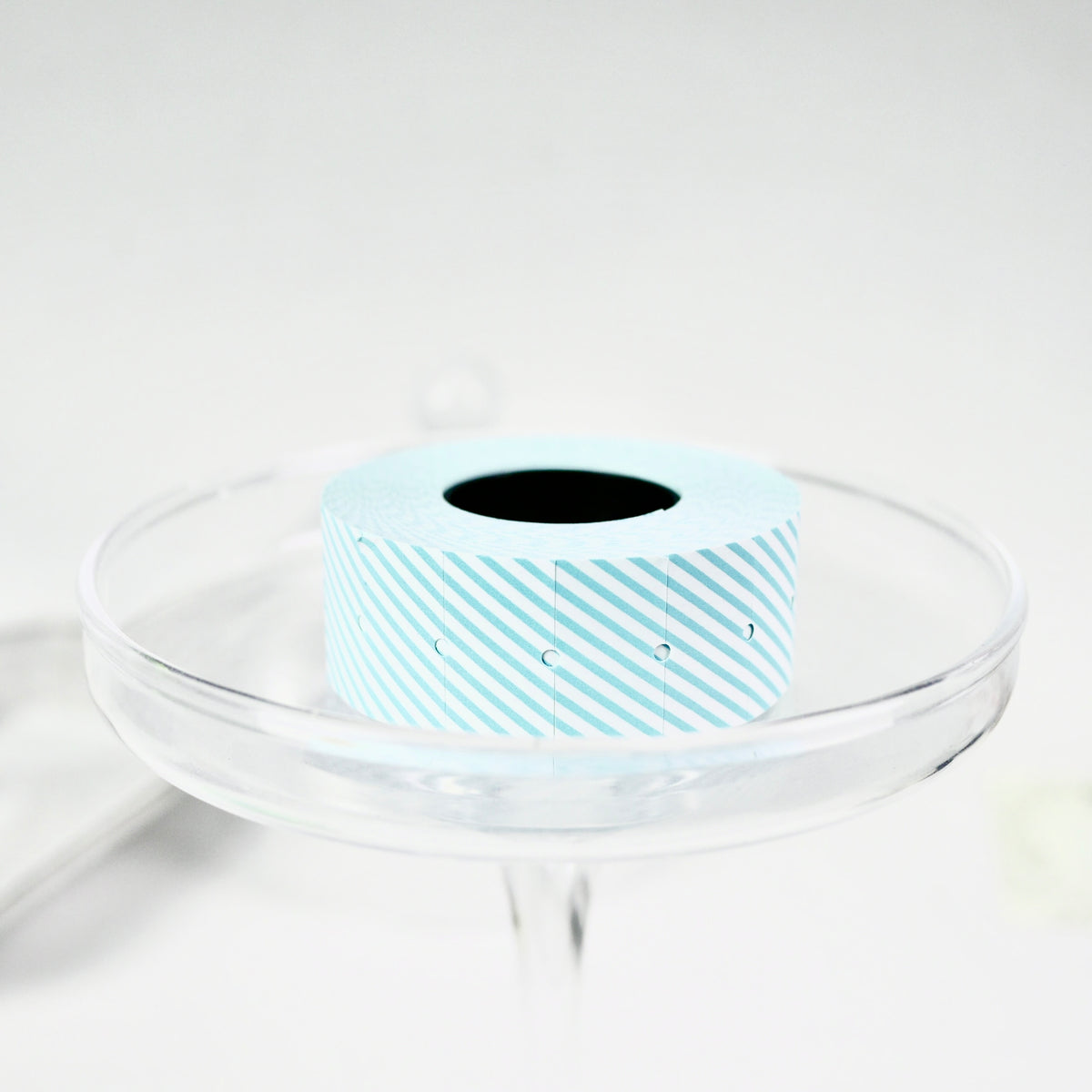Thin Stripes Blue - Labeller Roll Sticker