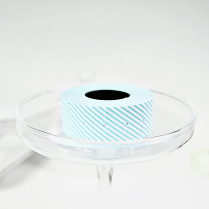 Thin Stripes Blue - Labeller Roll Sticker