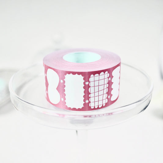 Frame Form Pink - Label Sticker Roll (Large)