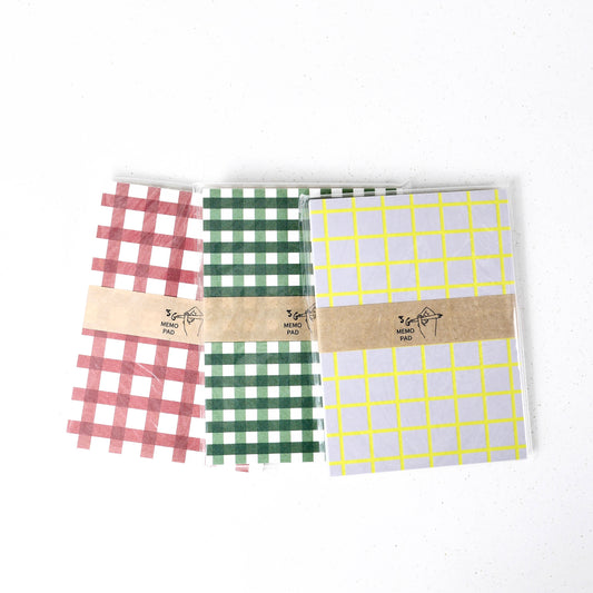 Colourful Checks - Memo Pad
