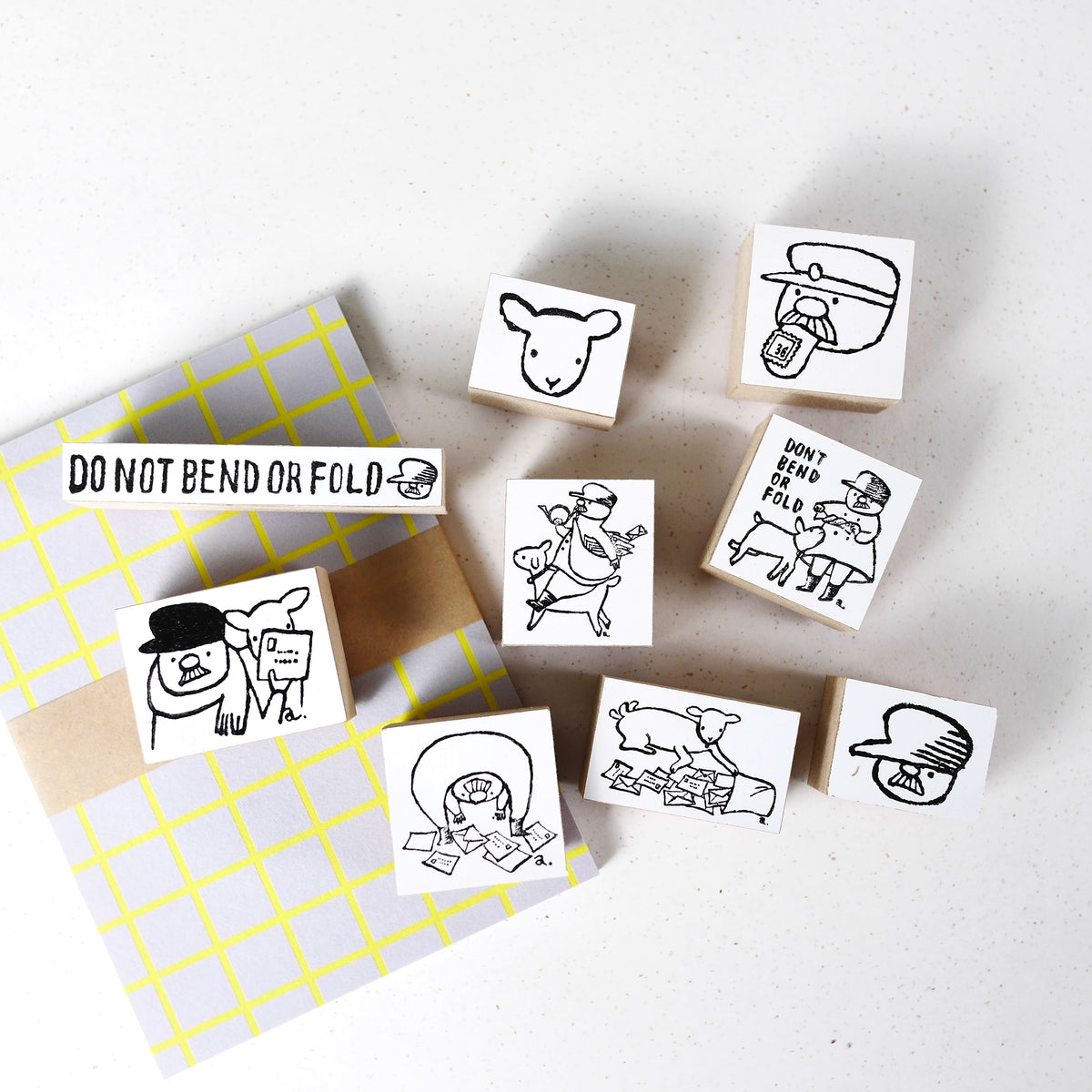 36 Sublo x Kinoshita Ayano Postman - Wood Rubber Stamp