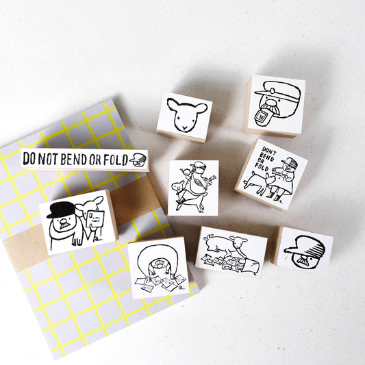 36 Sublo x Kinoshita Ayano Postman - Wood Rubber Stamp