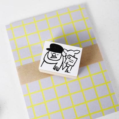 36 Sublo x Kinoshita Ayano Postman - Wood Rubber Stamp