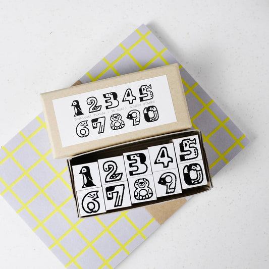 36 Sublo x Fukuda Toshiyuki Animal Numbers - Stamp Set