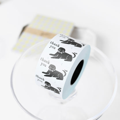 Thank You Dog - Label Sticker Roll (Large)