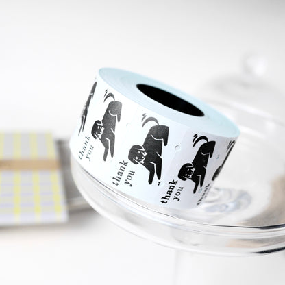 Thank You Dog - Label Sticker Roll (Large)