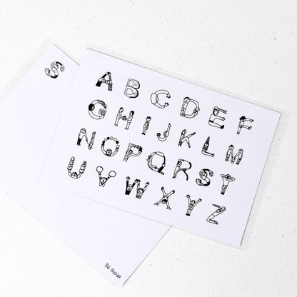 36 Sublo x Hoshino Shiho People Alphabet - Postcard