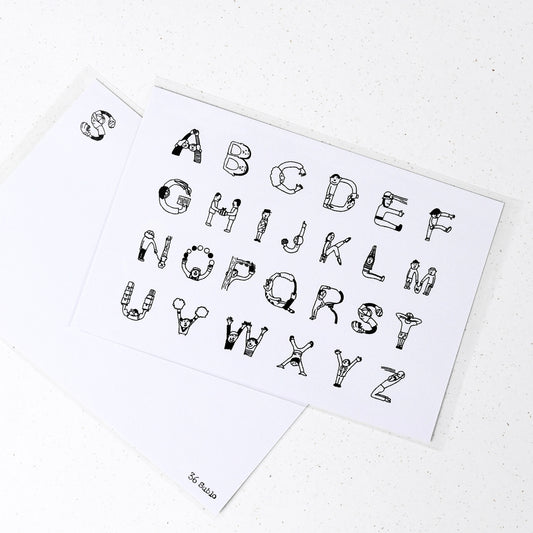 36 Sublo x Hoshino Shiho People Alphabet - Postcard