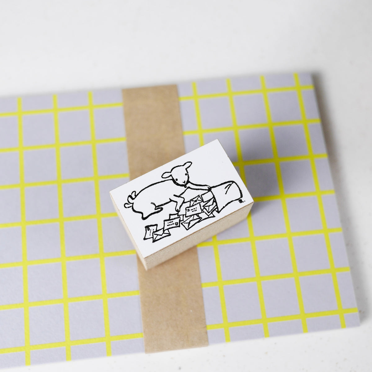 36 Sublo x Kinoshita Ayano Postman - Wood Rubber Stamp