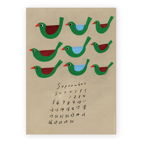 [Pre-order] Subikiawa Birds - 2027 Wall Calendar