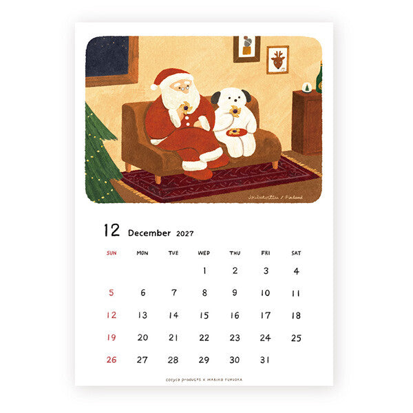 [Pre-order] Fukuoka Mariko Bears - 2027 Wall Calendar