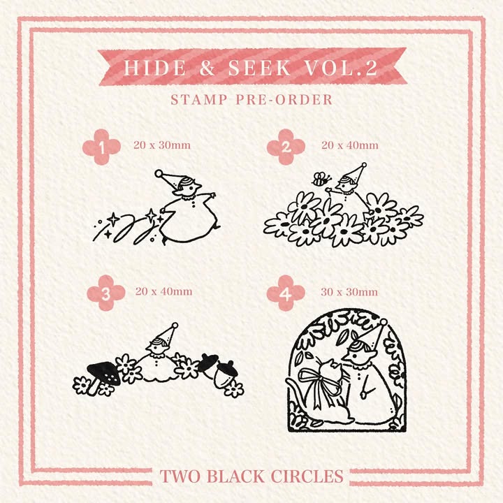 [Pre-order] 'Hide and Seek Series' You Did So Well Stamp