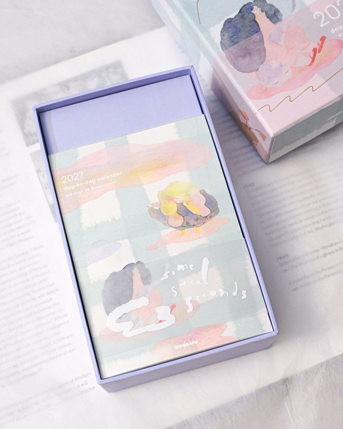 [Pre-order] 'Some Sweet Seconds' 2027 - 365 Day Desk Calendar with Moon Phase