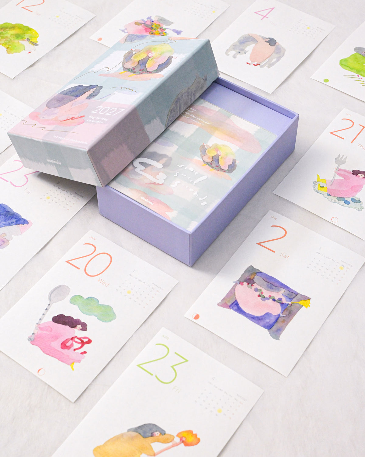 [Pre-order] 'Some Sweet Seconds' 2027 - 365 Day Desk Calendar with Moon Phase