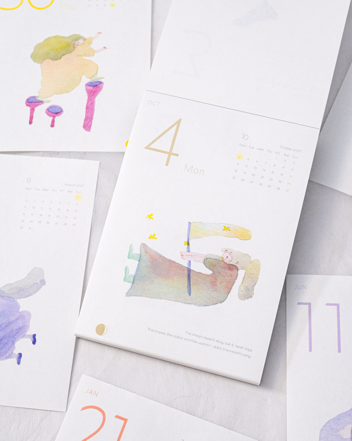 [Pre-order] 'Some Sweet Seconds' 2027 - 365 Day Desk Calendar with Moon Phase