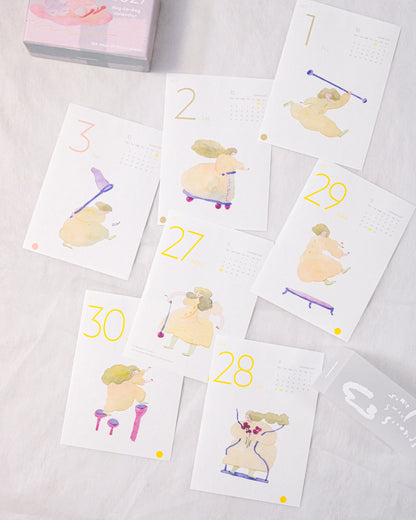 [Pre-order] 'Some Sweet Seconds' 2027 - 365 Day Desk Calendar with Moon Phase