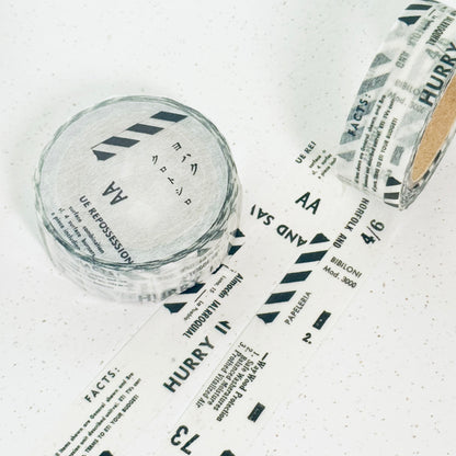 Noir et Blanc - Ruban de masquage Washi Y-010