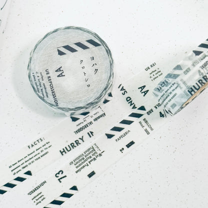 Noir et Blanc - Ruban de masquage Washi Y-010