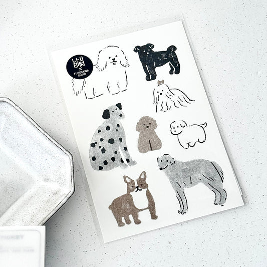 Carte postale "Chiens, c'est parti !" - JAM Retro Printing x Furukawashiko