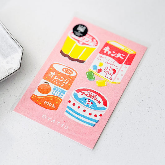 Carte postale "Retro Snack Time" - JAM Retro Printing x Furukawashiko