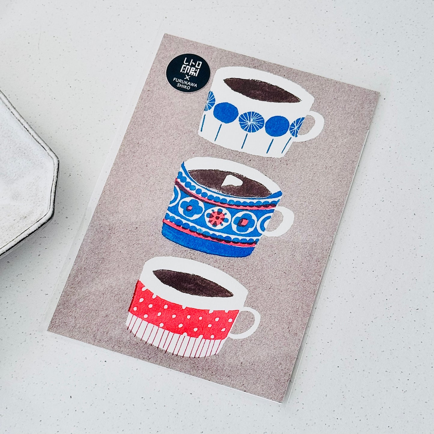 Café Cups Postkort - JAM Retro Printing x Furukawashiko