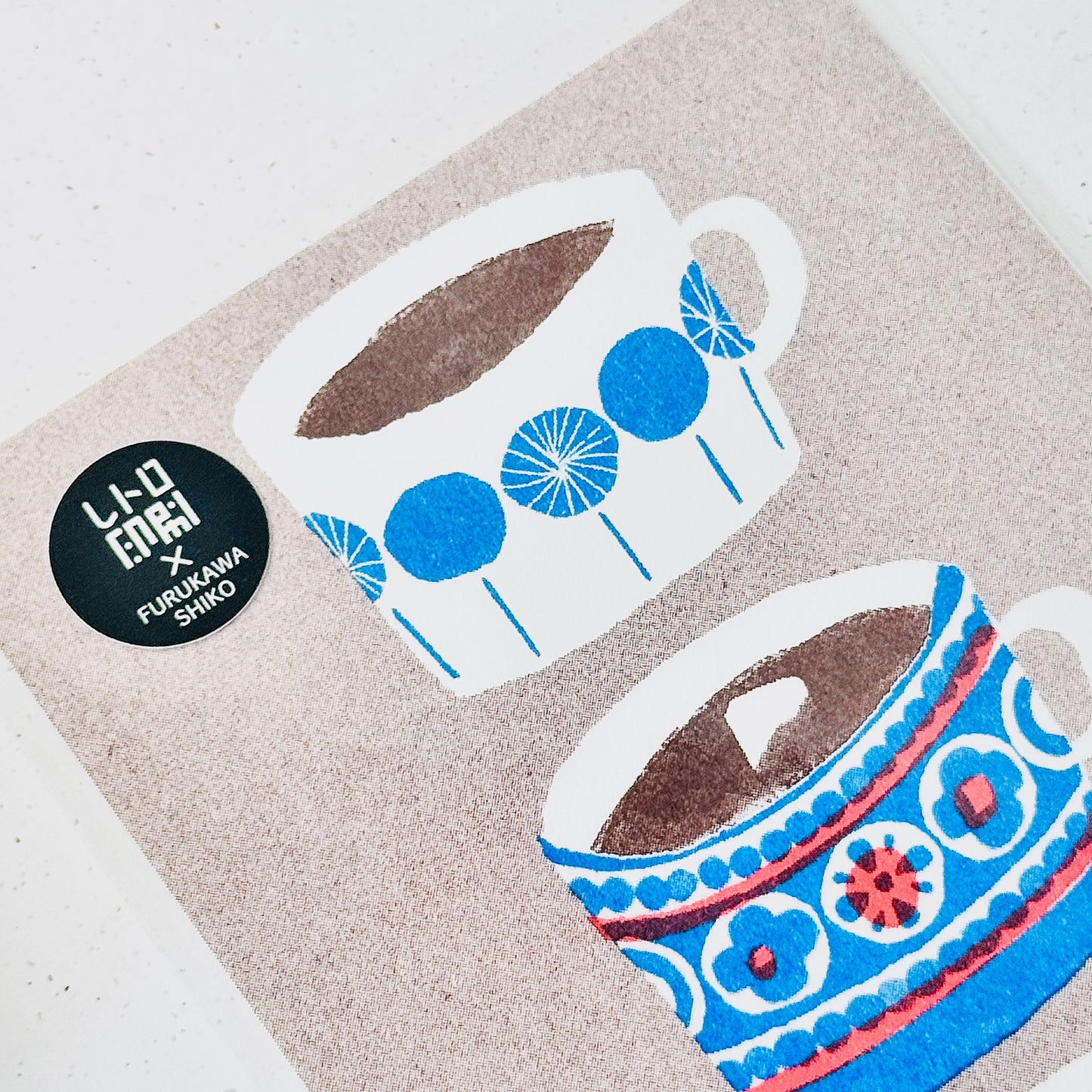 Café Cups Postkort - JAM Retro Printing x Furukawashiko