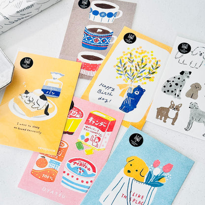 Indkøbstaske med hundepostkort - JAM Retro Printing x Furukawashiko